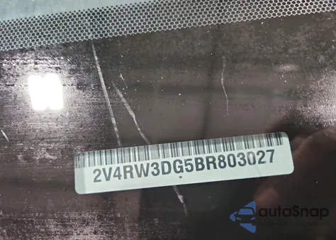 2011 Volkswagen Routan Se from USA, damaged, VIN 2V4RW3DG5BR803027